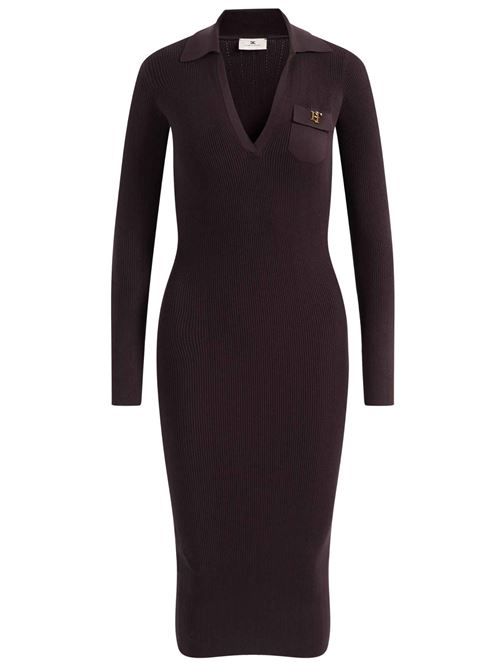 Abito in maglia con logo in metallo Elisabetta Franchi | AM08B66E2EV9